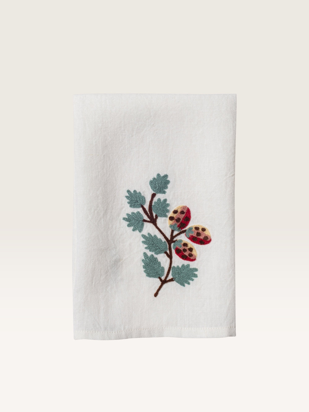 Serviette en Lin Fraise
