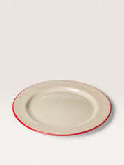 Assiette à Dîner Bordure Rouge