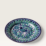 Blue and Green Bird Dinner Plate