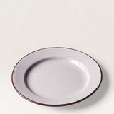 Assiette à Dîner Bordure Marron