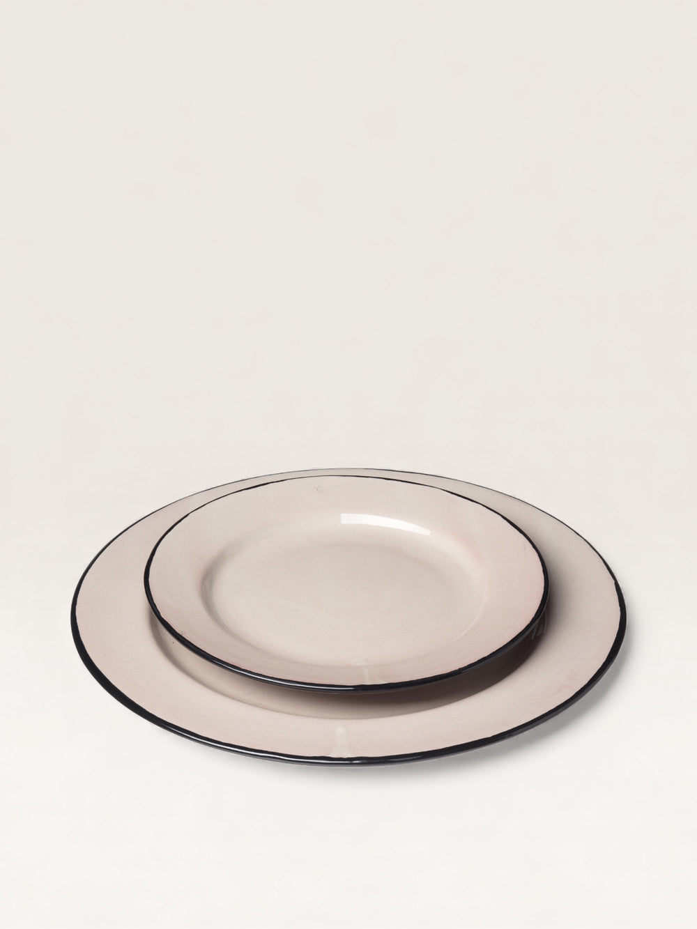 Assiette à Dessert Bordure Noire
