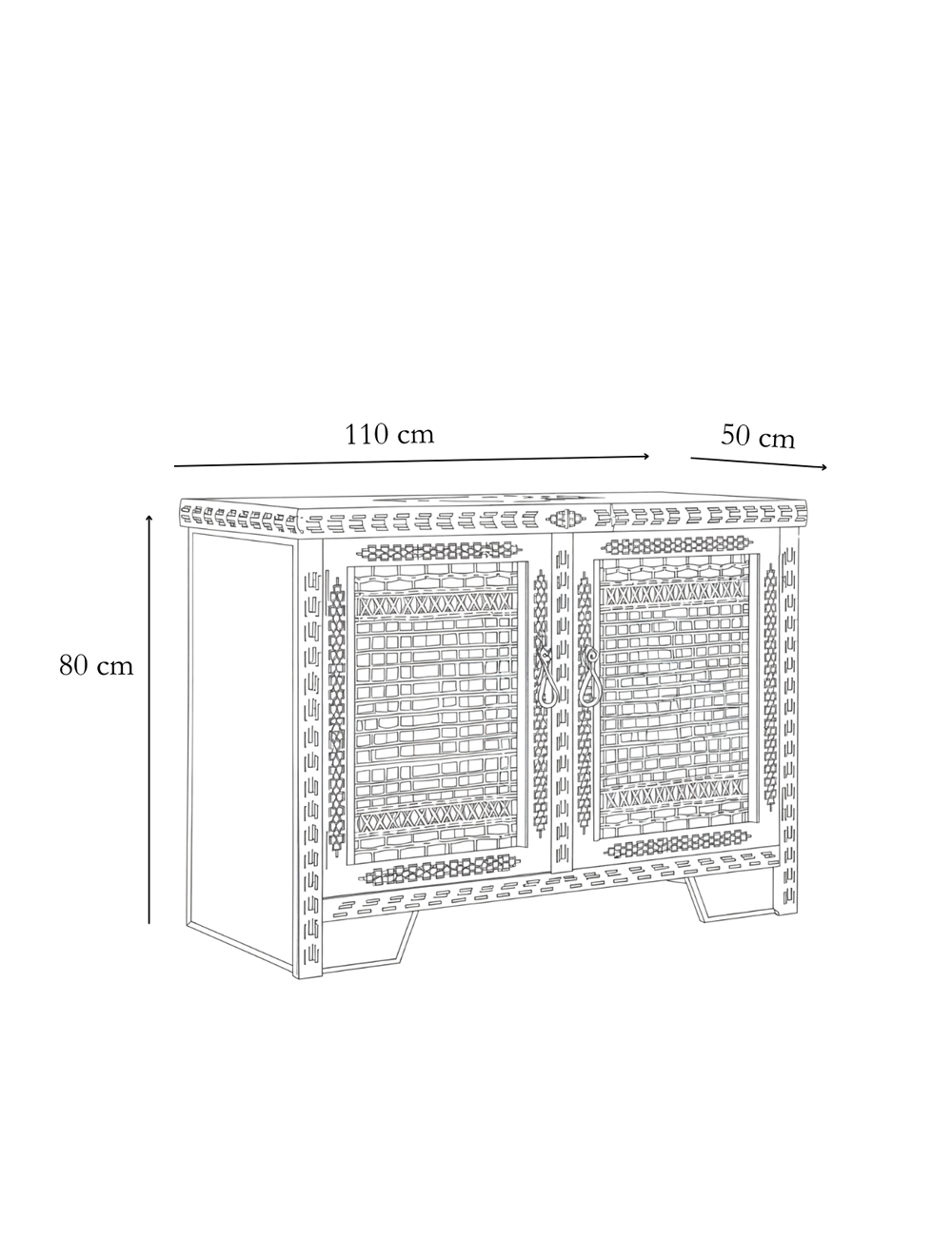 Dimension detail for Inca Buffet