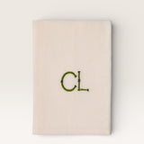 Embroidered linen napkin