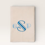 Embroidered linen napkin