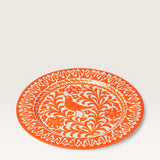 Orange bird dinner plate