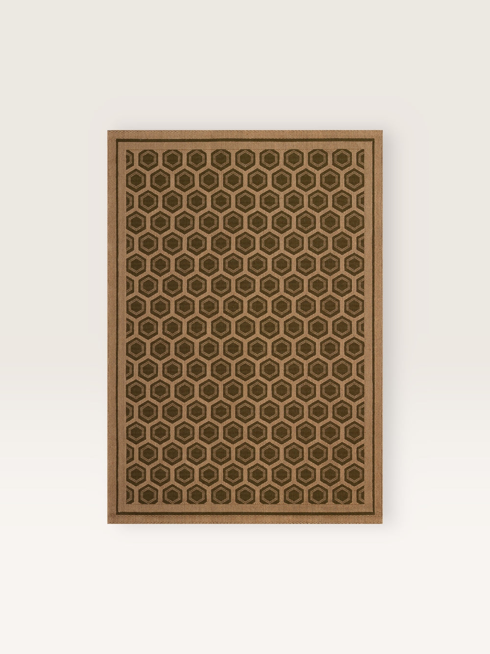 Tapis Poligono en jute et laine