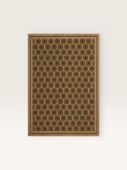 Tapis Poligono en jute et laine
