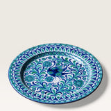 Assiette de Présentation Oiseaux Bleu et Vert