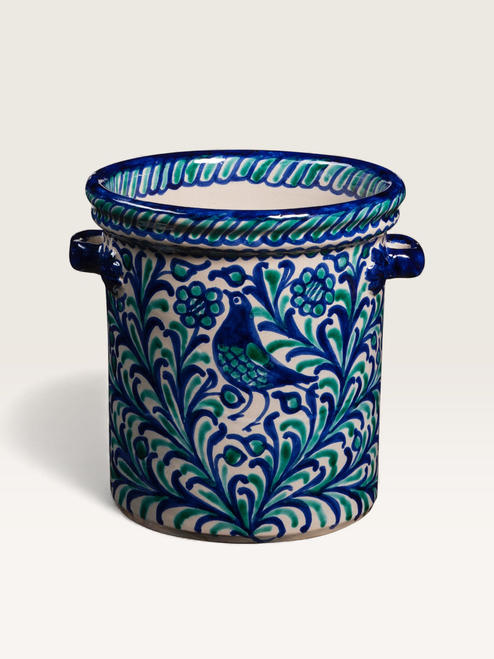 Blue and Green Oiseaux Ice Bucket