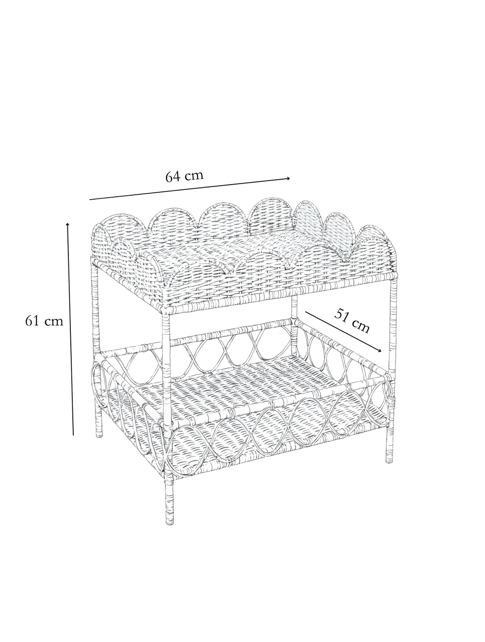 Dimension detail for Marta Side Table