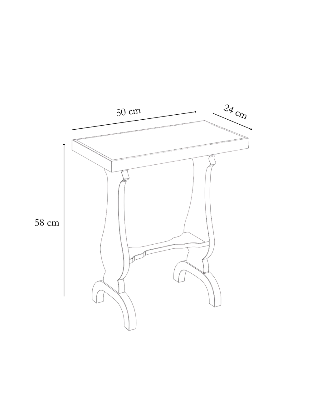 Dimension detail for Nestor Table