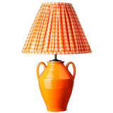 Vichy Orange Lampshade