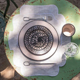 Black Bird Dessert Plate