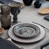 Black Bird Dessert Plate