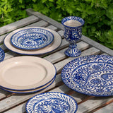 Assiette de Présentation Oiseaux Bleu