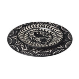 Assiette de Présentation Oiseaux Noir