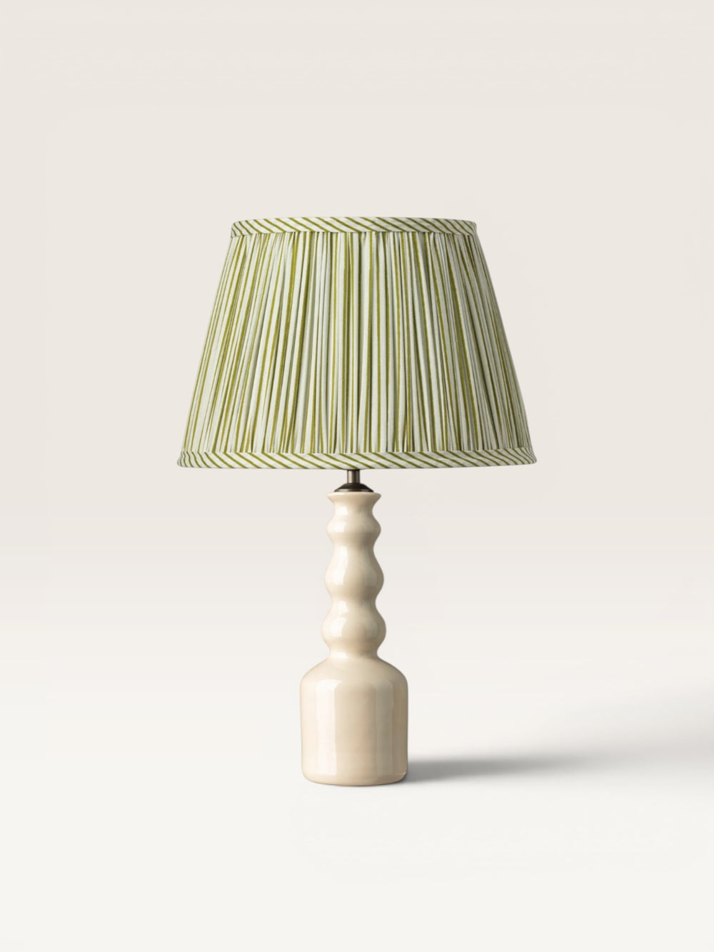 Lampe Asturias et Abat jour Rayures Vert et Blanc