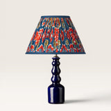Lampe Asturias et Abat Jour Ikat Bleu Rouge Ambre