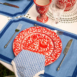 Red Oiseaux Dinner Plate