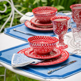 Red Oiseaux Dinner Plate