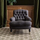 Poligono rug in jute and wool