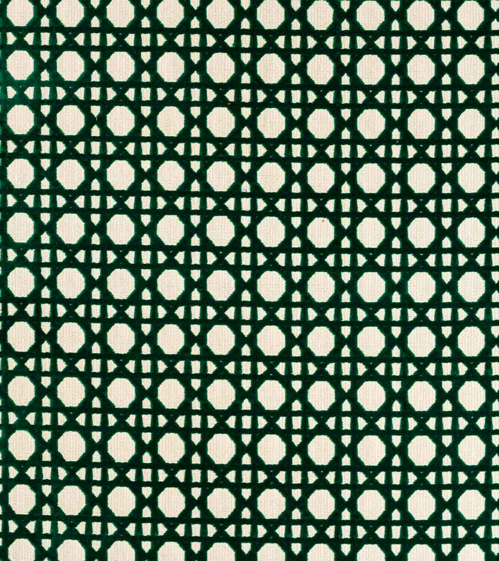 Cane Weave Outdoor Velvet Fabric