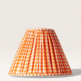 Vichy Orange Lampshade