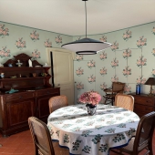 Charming cottage 🌿 
📍Nappe Fraise

Decor by @isabellemoltzer  with @maisonmarieuzeel  at the @domainedebailleul 

#interiordesign #cottagestyle #lapetitemaison #normandy #colorfullandcomfy #tilesdesign #originalfabrics #domainedebailleul #vintagestyle #anglonormand #mixandmatch #sunnyday #frenchdecorator"