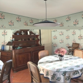 Charming cottage 🌿 
📍Nappe Fraise

Decor by @isabellemoltzer  with @maisonmarieuzeel  at the @domainedebailleul 

#interiordesign #cottagestyle #lapetitemaison #normandy #colorfullandcomfy #tilesdesign #originalfabrics #domainedebailleul #vintagestyle #anglonormand #mixandmatch #sunnyday #frenchdecorator"